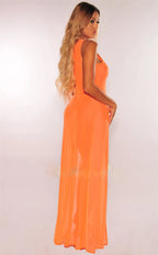 Women's Summer Beach Dress - Sleeveless Chiffon NoEnName_Null