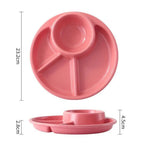 Round Dinner Divided Plates 4 Grids The Max Mall
