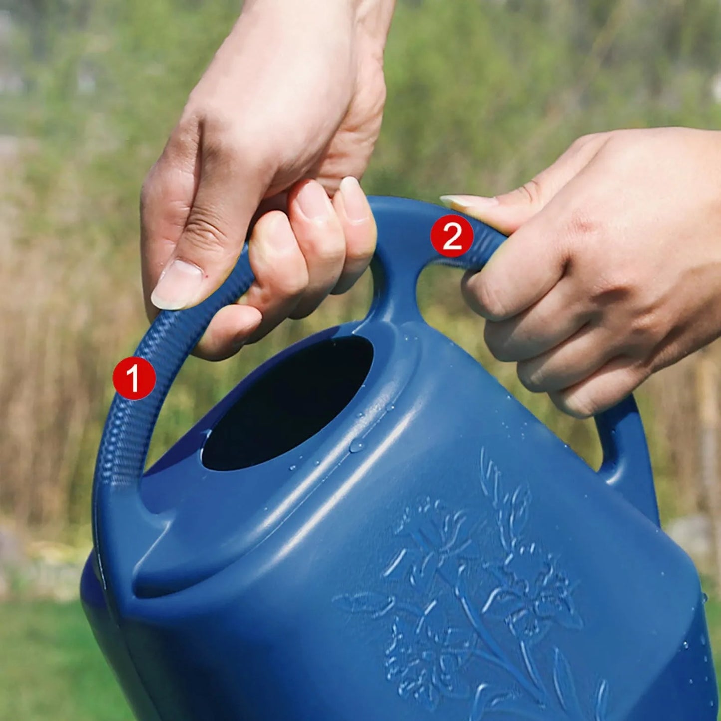 Modern Plastic Watering Can - Large Long Spout