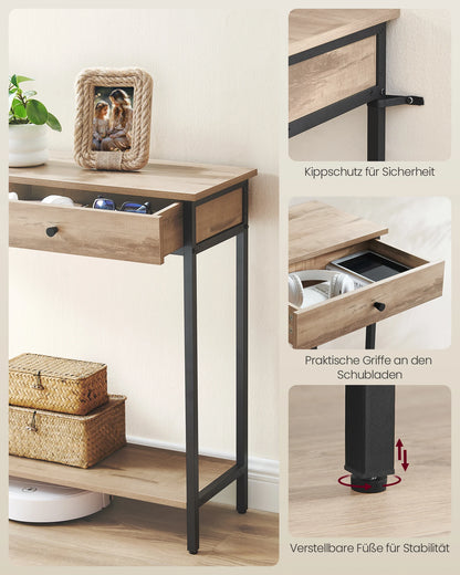 VASAGLE Industrial Console Table