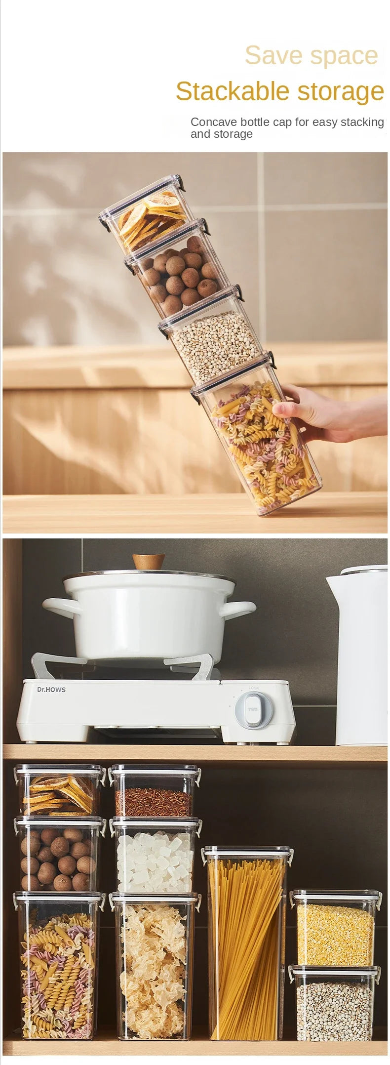 Plastic Food Storage Containers with Lid