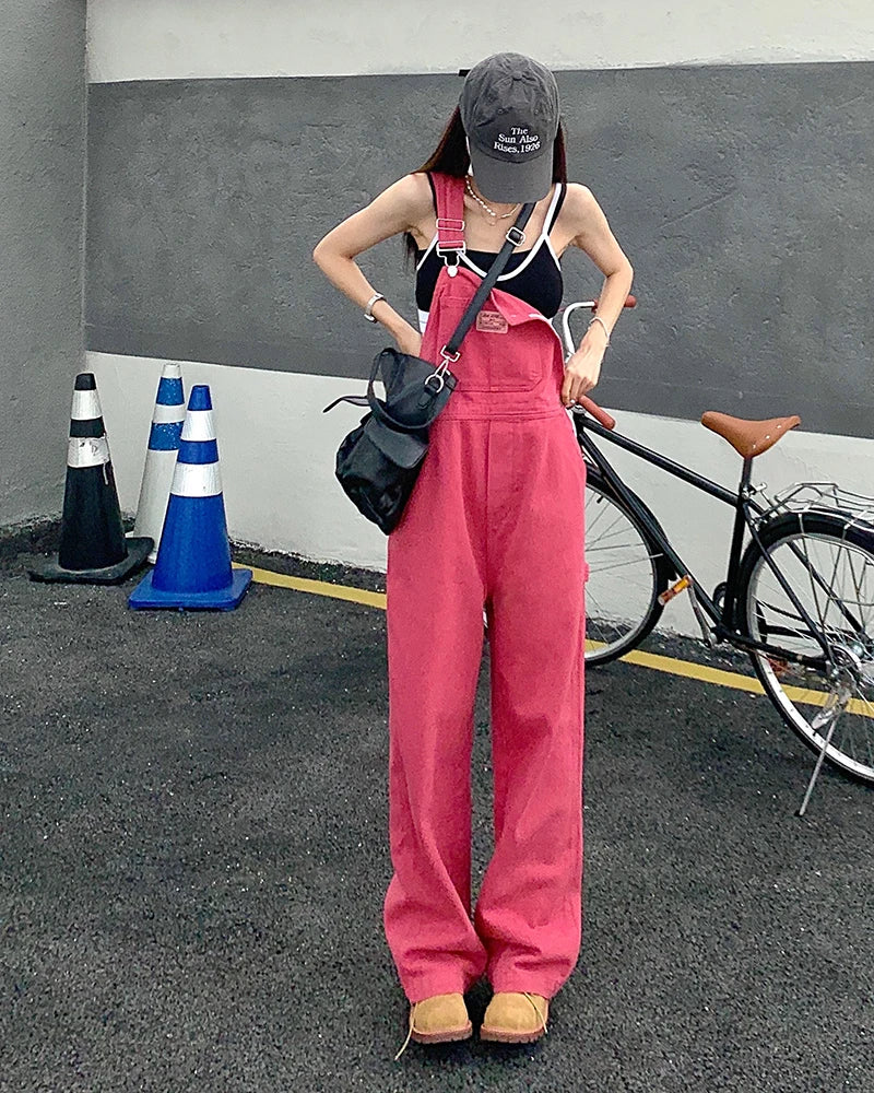 Rose Pink Straight Jeans
