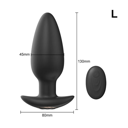 Wireless Remote Control Vibrating Anal Butt Plug Prostate Massager Sex Toys