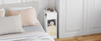 WOLTU 2PCS Narrow Bedside Table Nightstand with Open Shelves The Max Mall