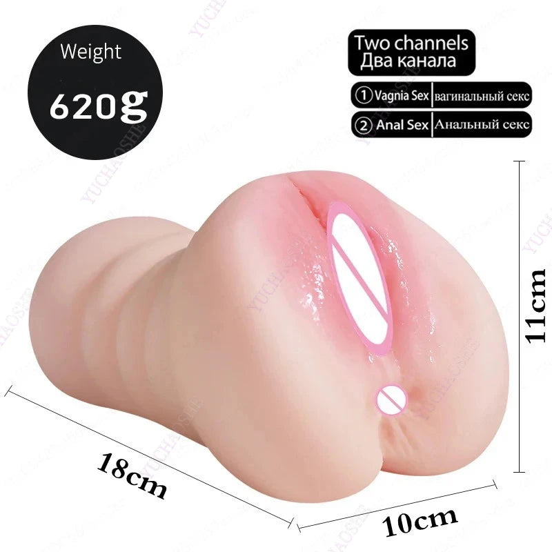 Dual-Entry Male Masturbator