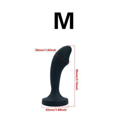 Silicone Anal Plug Gem Base Butt Plug Anal Masturbation Stimulator