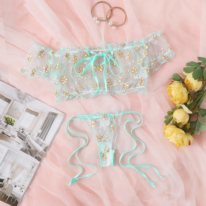 Ultra Transparent Sensual Bra And Underwear Setsv