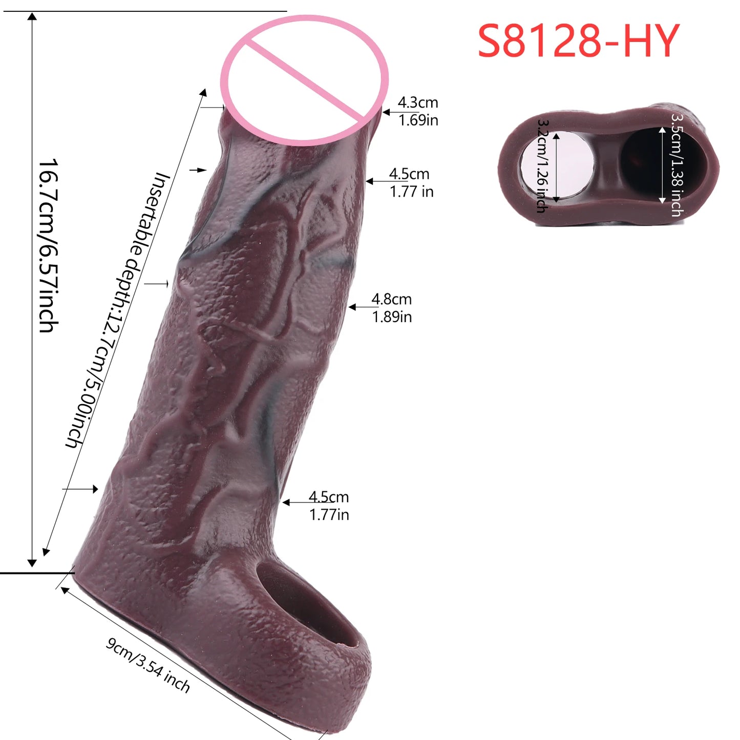 5 Styles Adult Men Penis Sleeve With Anti-drop Silicone Dick Extender
