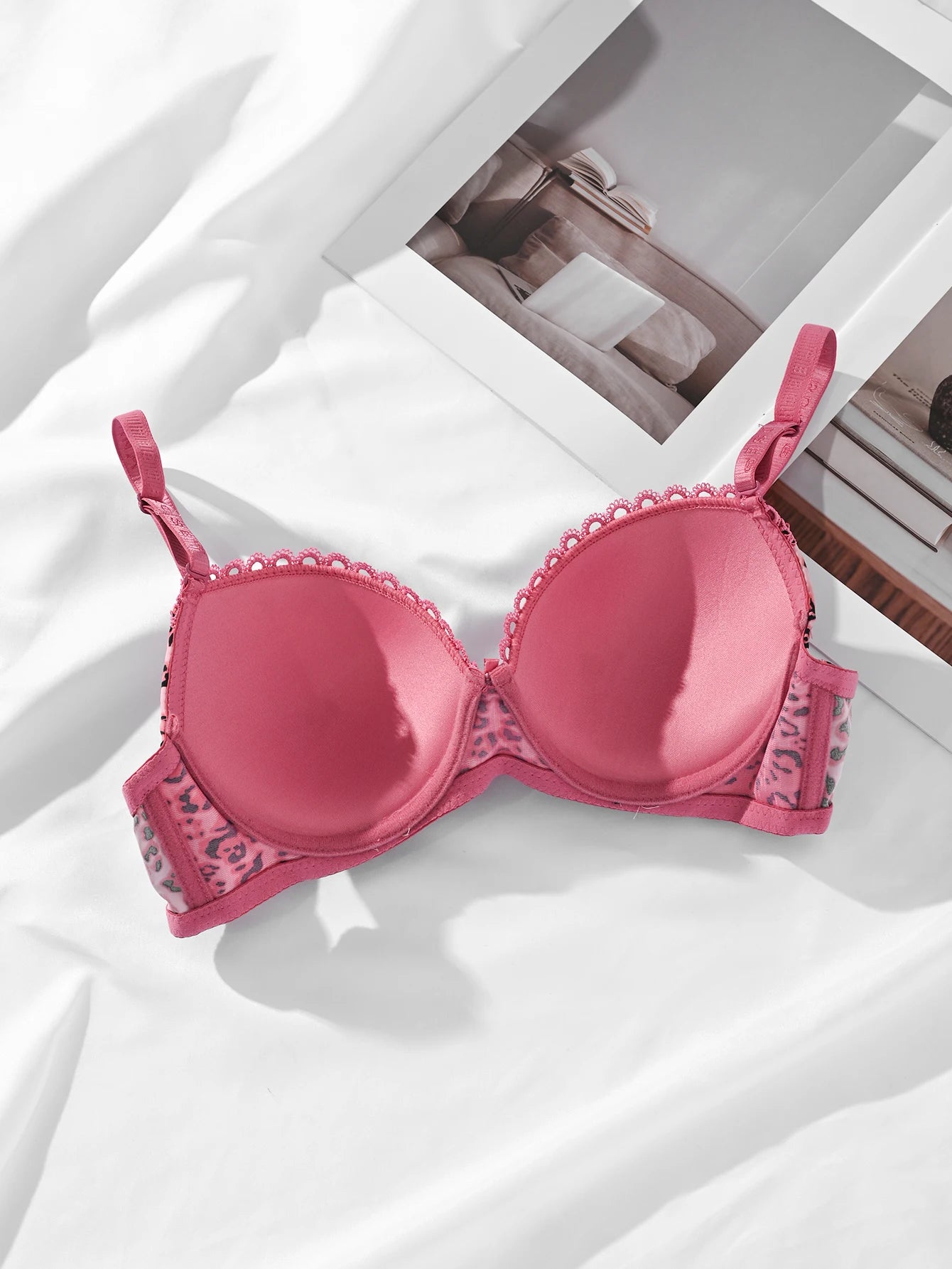 Push Up Embroidered Bra