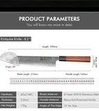 F.YOUNG 8.2" Japanese Kiritsuke Knife - 67-Layer Damascus Steel Professional Chef Knife The Max Mall