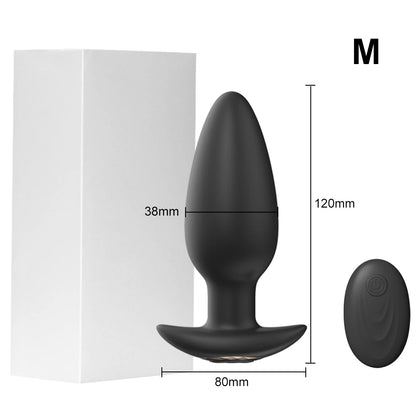Wireless Remote Control Vibrating Anal Butt Plug Prostate Massager Sex Toys