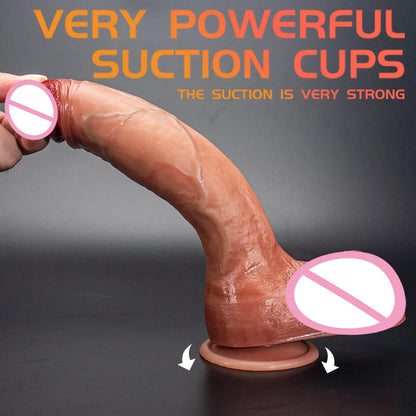 Realistic Silicone Strap-On with Suction Cup