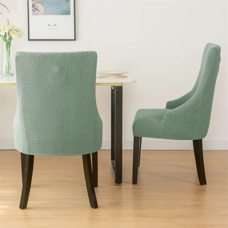 Yupartex Stretch Chair Cover - Jacquard Spandex Slipcover