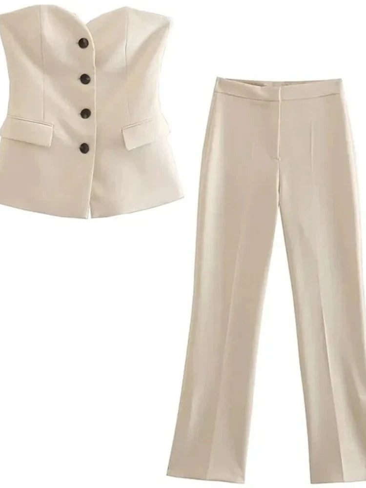 LWAIXS High Street Two-Piece Set - Strapless Top LWAIXS