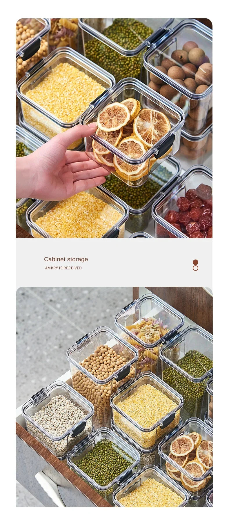 Plastic Food Storage Containers with Lid