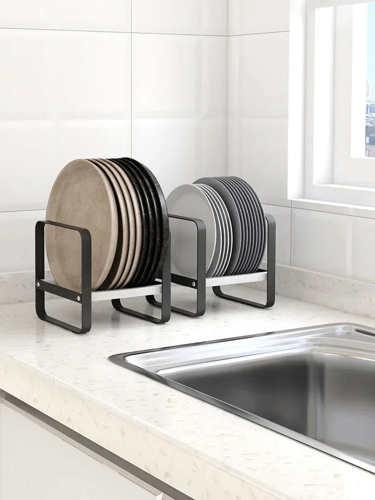 Kitchen Cabinet Plate Organizer - Multi-Function Dish Storage Rack