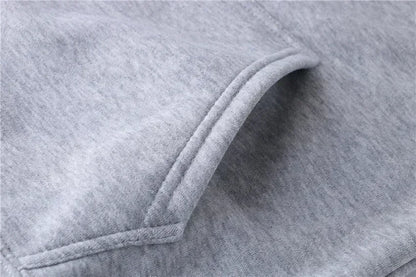 Men's Casual Print Hoodie - Fleece Lined O-Neck Pullover