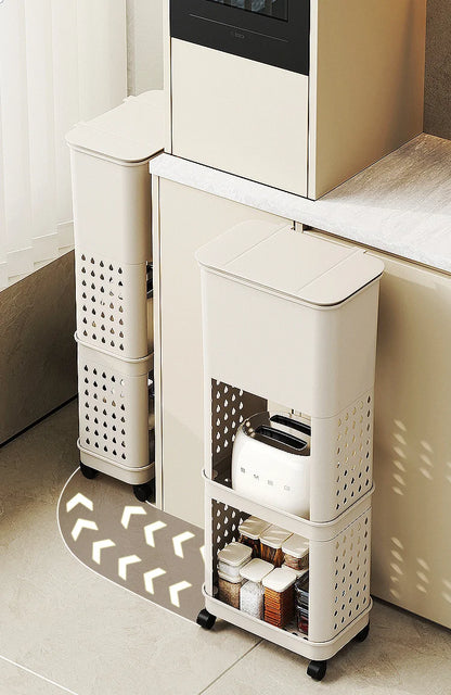 3 Layers Durability Plastic Waste Container with Modern Look