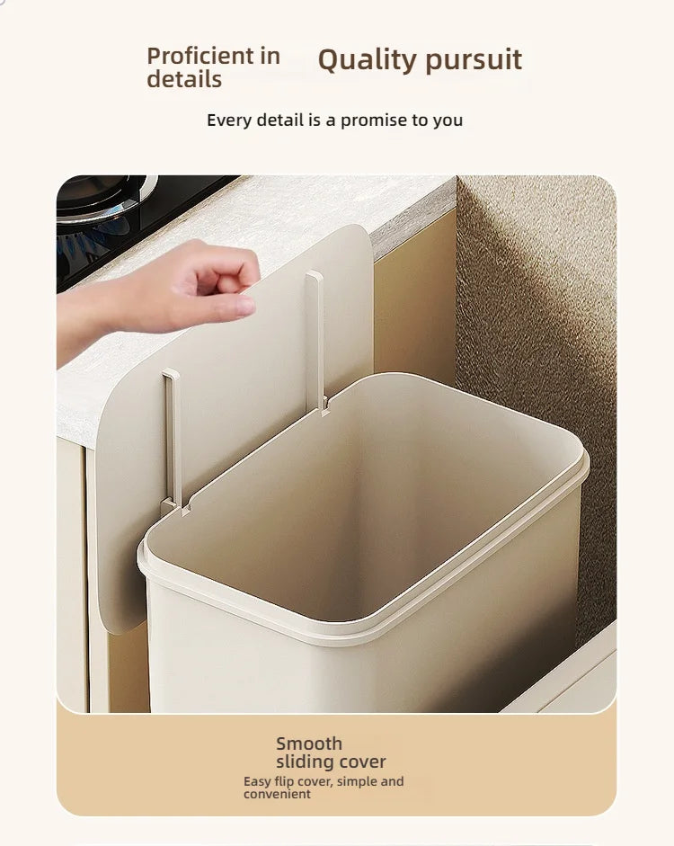 3 Layers Durability Plastic Waste Container with Modern Look