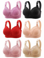 Sexy Lace Seamless Large Size Women's Sports Bra
