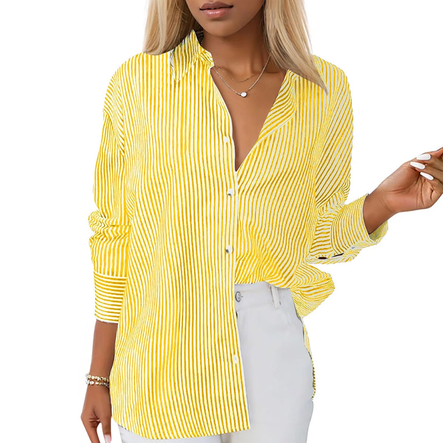 Women's Button Down Shirt - Casual Business