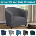 Anti-Slip Polyester Sofa Cover - Stretch Accent Chair Slipcover The Max Mall
