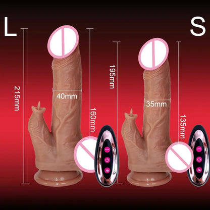 Heating Thrusting dildo Vibrator with Suction Cup