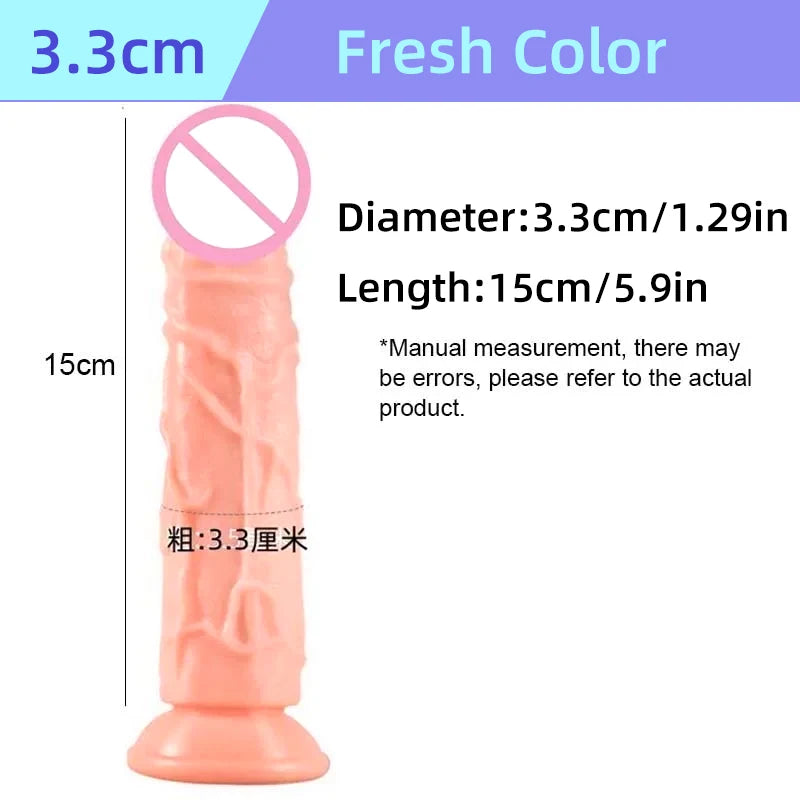 Transparent Soft Jelly Dildo Realistic Fake Dick Penis Suction Cup Dildo Realistic Sex Toys For Lesbian Women Female Masturbator