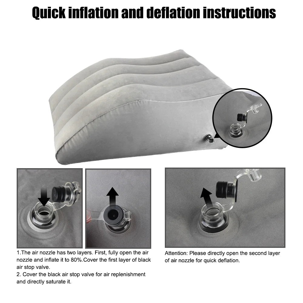 Inflatable Leg Pillow Wedge Pillow Knee Cushion For Travel