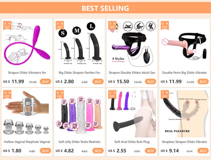 Anal Plug Triple Stimulation Wearable Adult Toy for Women