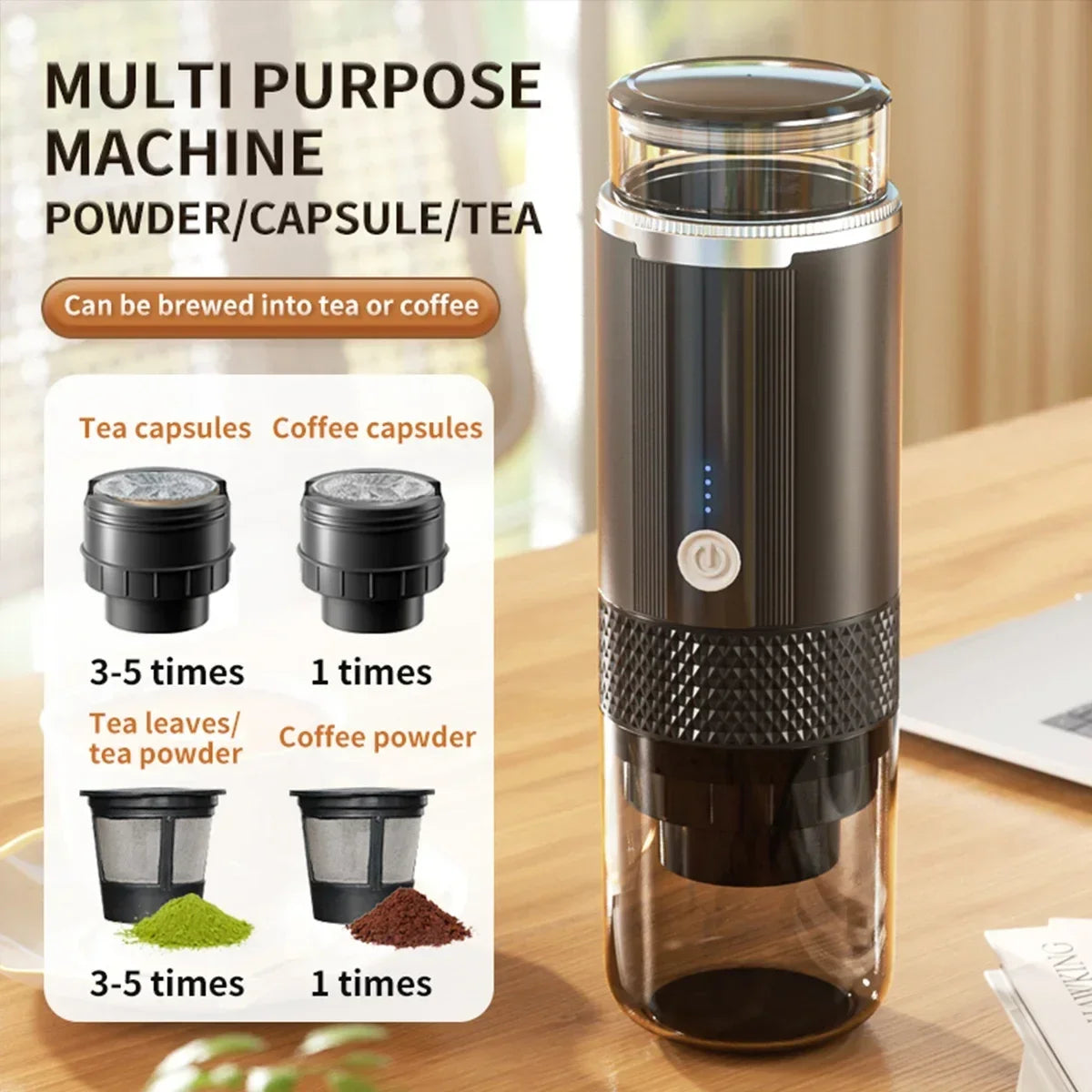 Chcyus Stovetop Espresso Maker - CE Certified Single Cup Coffee Maker with Plastic Housing