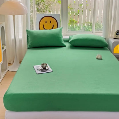 Luxury Washed Cotton Fitted Sheet