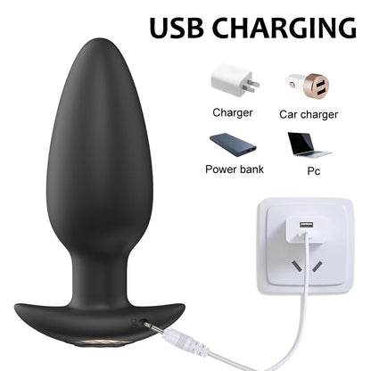 Wireless Remote Control Vibrating Anal Butt Plug Prostate Massager Sex Toys
