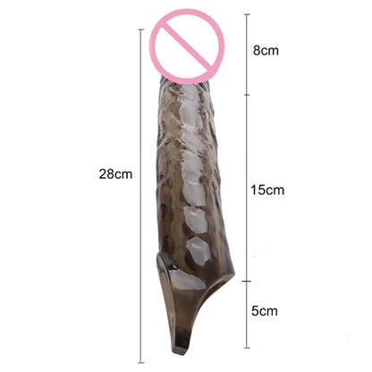 Realistic Penis Sleeve Extender huge Male Cock