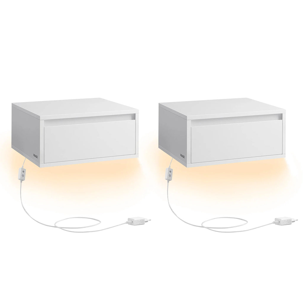 VASAGLE Floating Nightstand Set VASAGLE