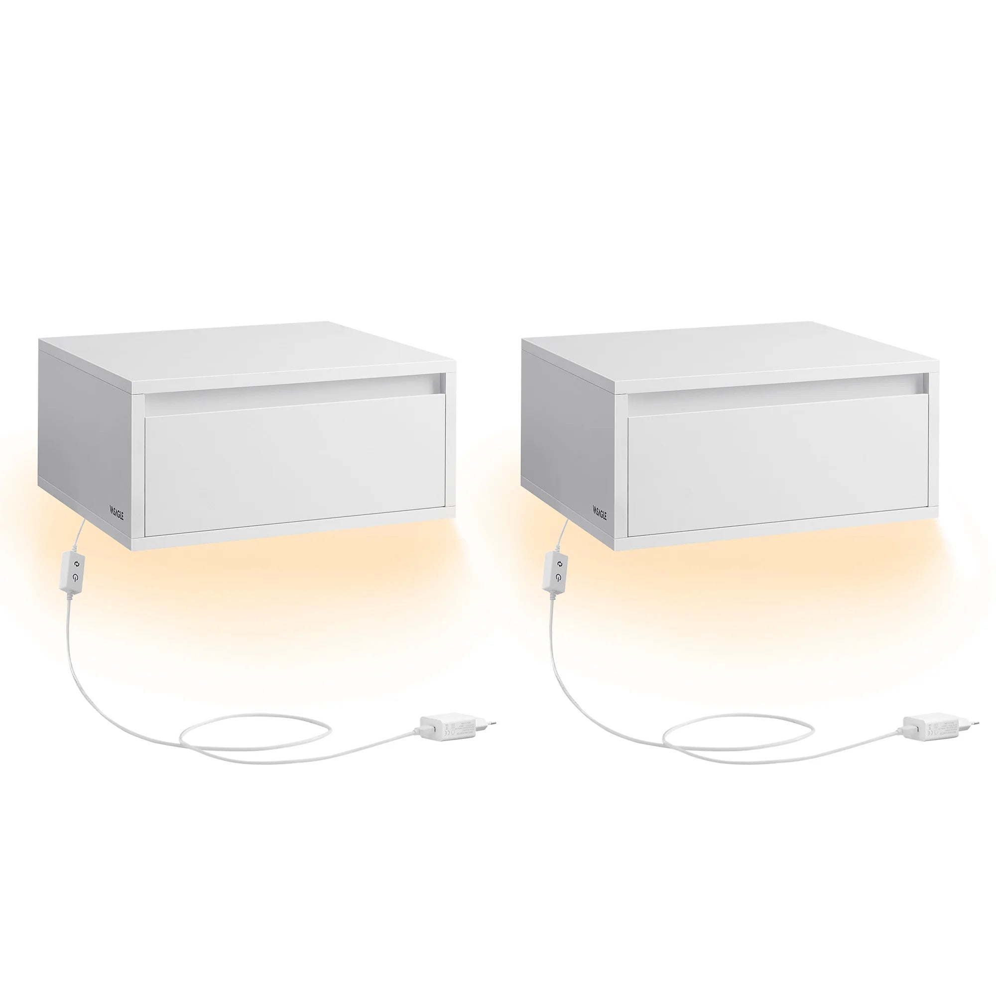VASAGLE Floating Nightstand Set VASAGLE
