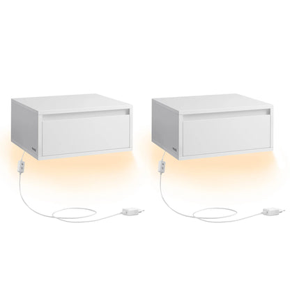 VASAGLE Floating Nightstand Set