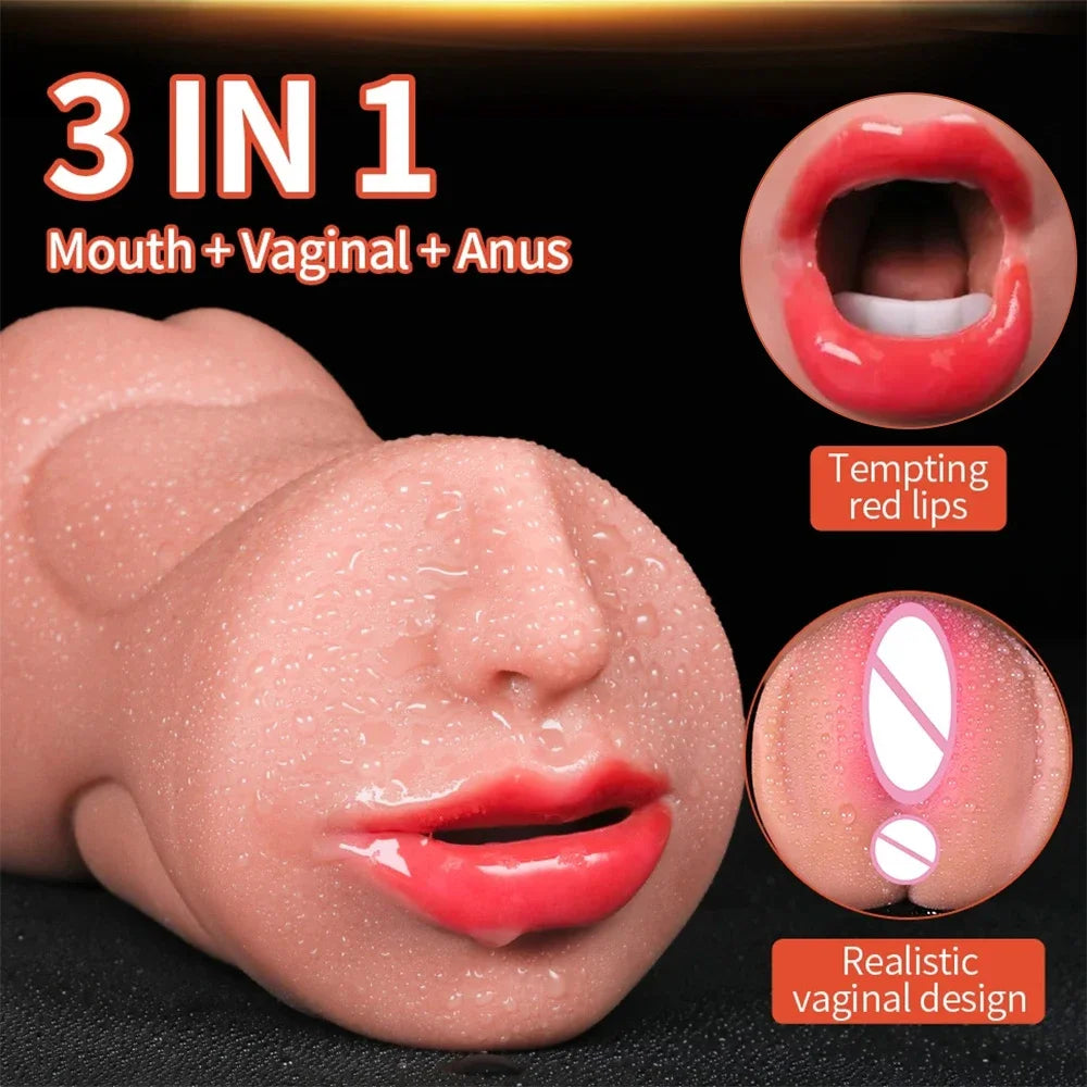 3-in-1 Male Masturbator Cup
