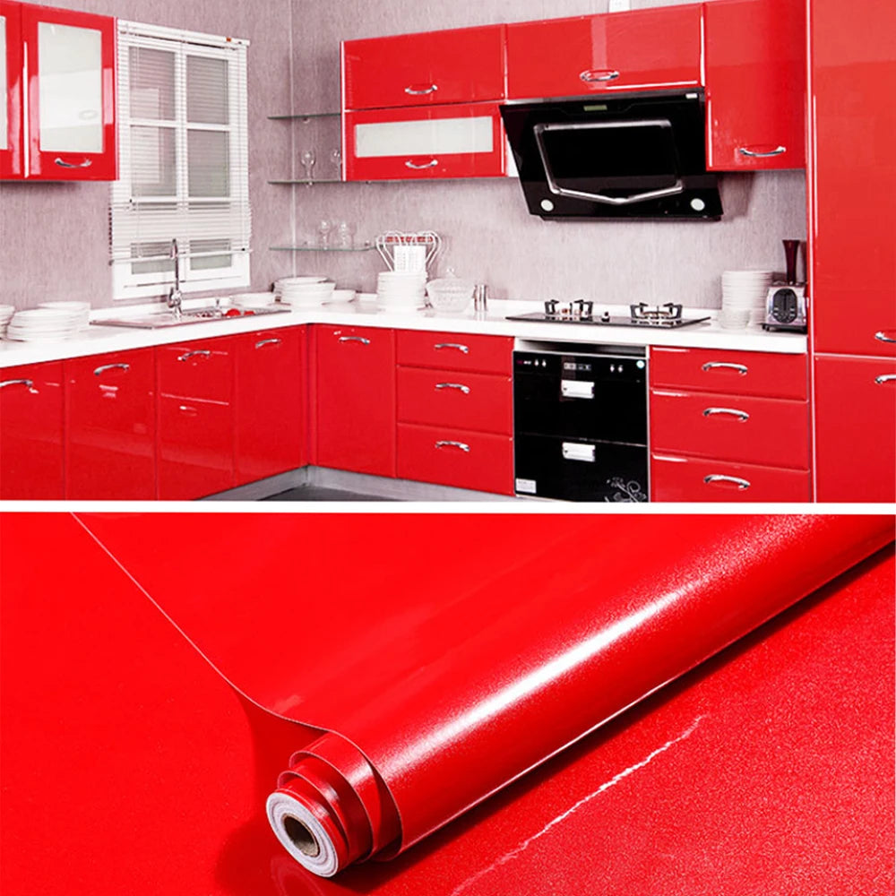 Kitchen Cabinet Pearlescent White Marble Contact Paper Vinyl Self Adhesive