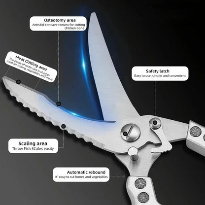 Laser Damascus Kitchen Knife