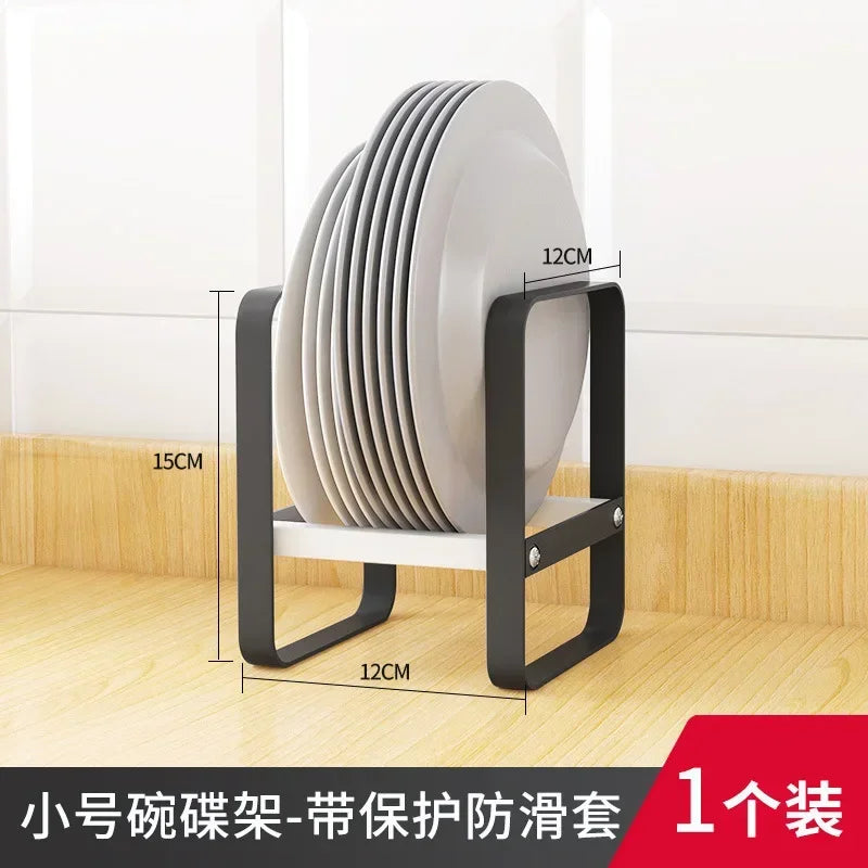 Kitchen Cabinet Plate Organizer - Multi-Function Dish Storage Rack