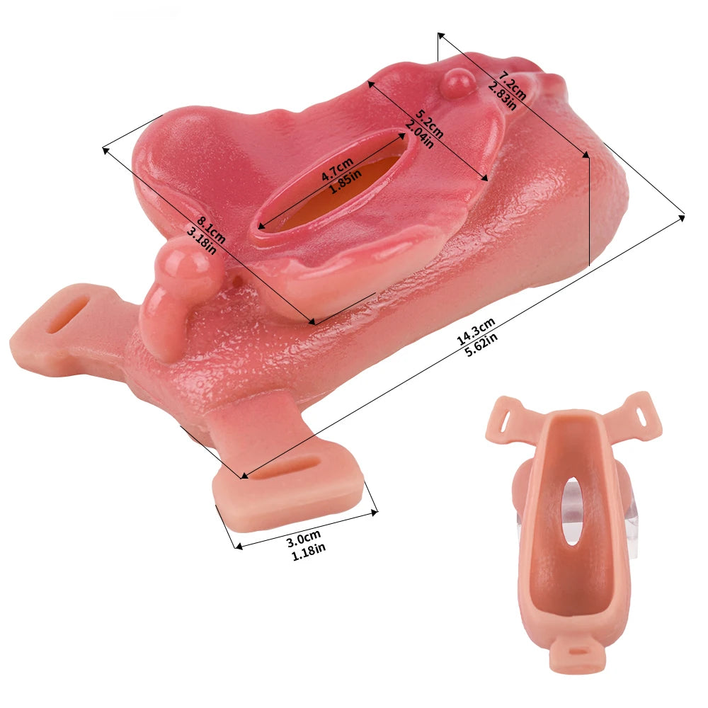 Realistic Vagina Dildos Underwear Pad Anal Clit Massage