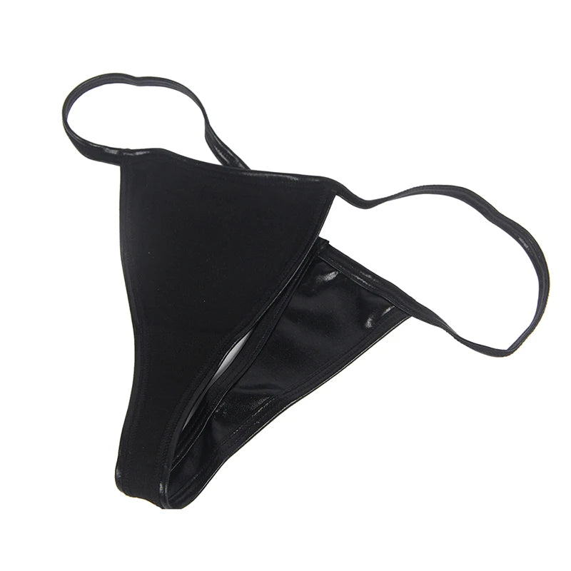 Comeondear Shiny Thong Micro Mini Sexy Panties