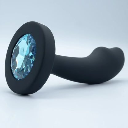 Silicone Anal Plug Gem Base Butt Plug Anal Masturbation Stimulator
