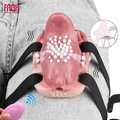 Realistic Vagina Dildos Underwear Pad Anal Clit Massage