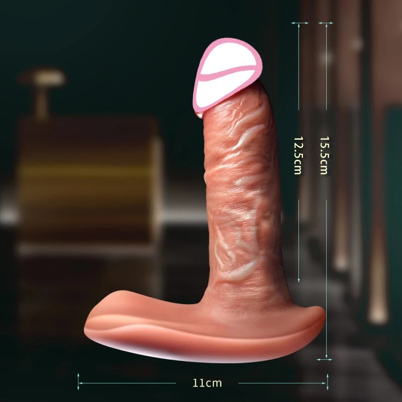 Heating Thrusting dildo Vibrator with Suction Cup
