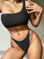 Sexy Asymmetric High Cut Micro Thong Bikini Female The Max Mall