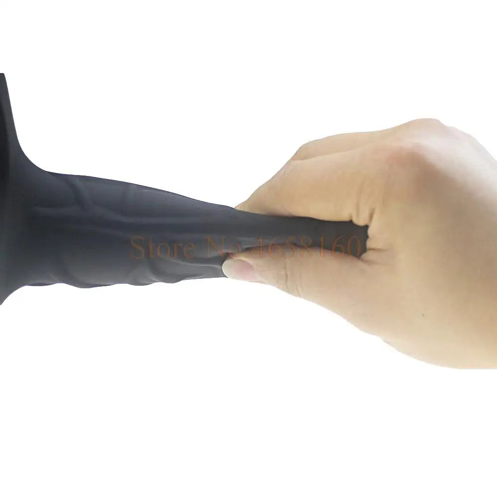 Full Silicone Strappy Hollow Penis Extender Strapon Dildo