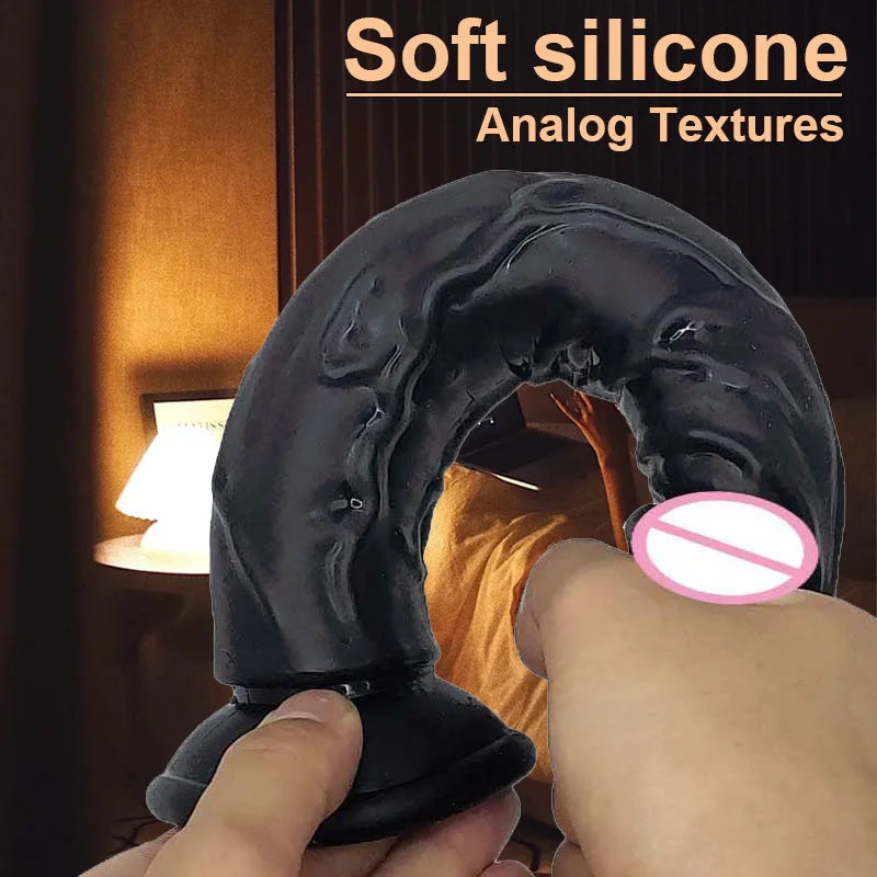 Realistic G-Spot Jelly Dildo Silicone Penis with Suction Cup