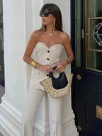 LWAIXS High Street Two-Piece Set - Strapless Top LWAIXS